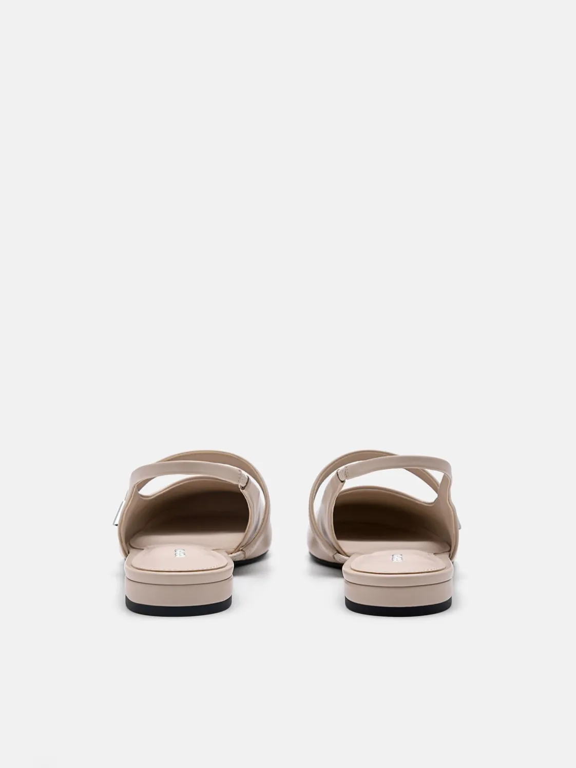 Tria Slingback Mules - Nude