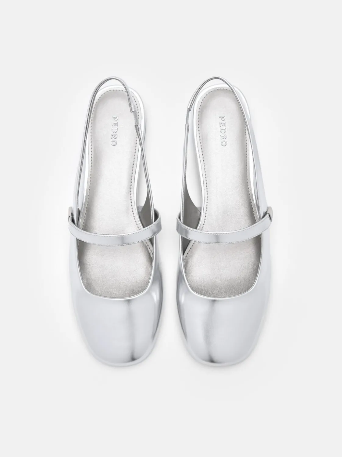 Tria Slingback Mules - Silver
