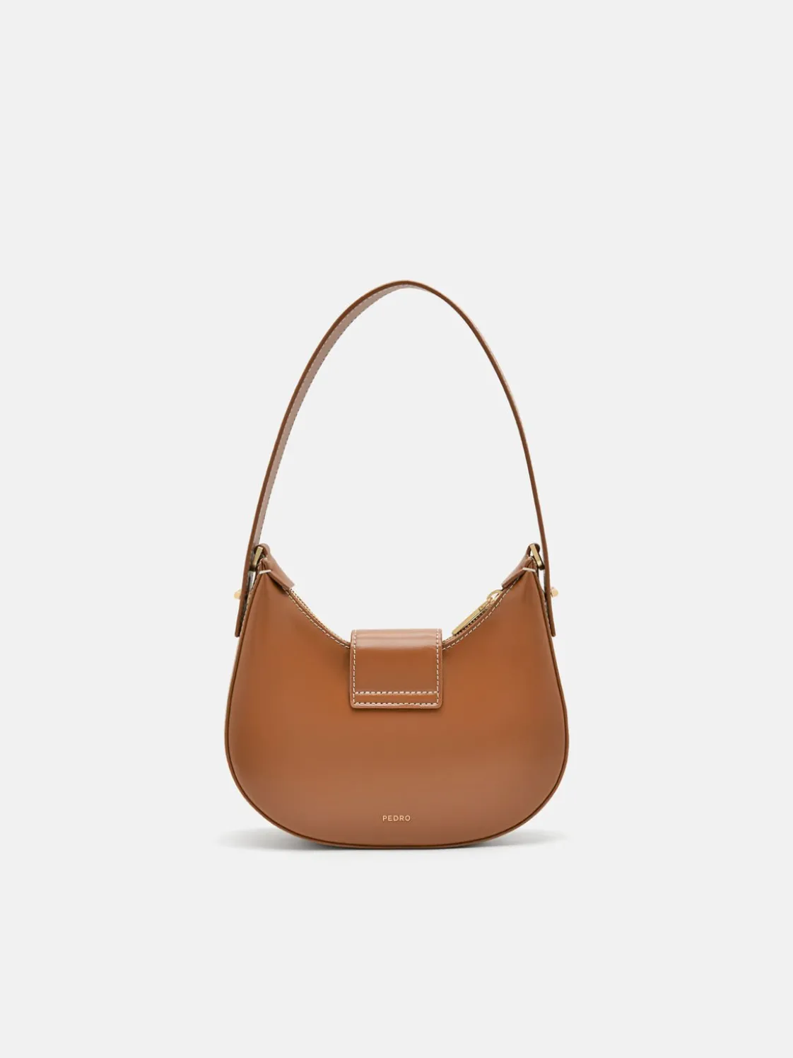Turn-Lock Shoulder Bag - Cognac