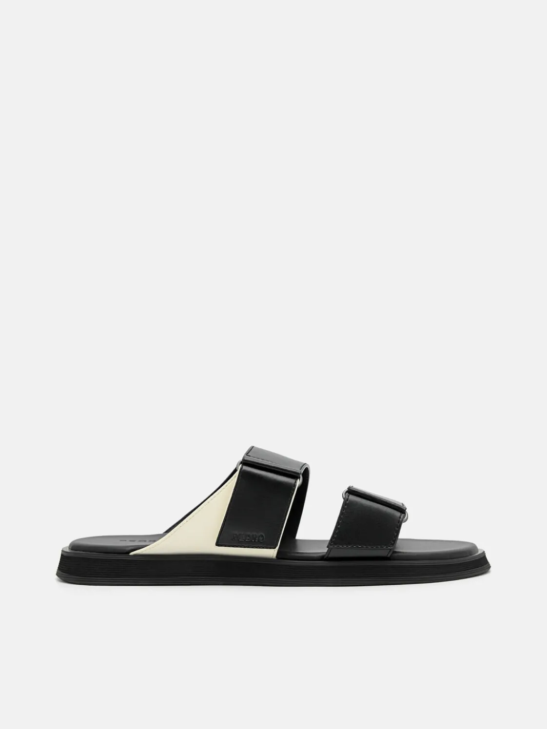 Velcro Slide Sandals - Black