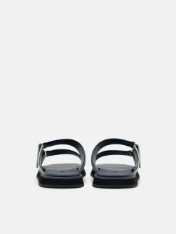 Velcro Slide Sandals - Navy