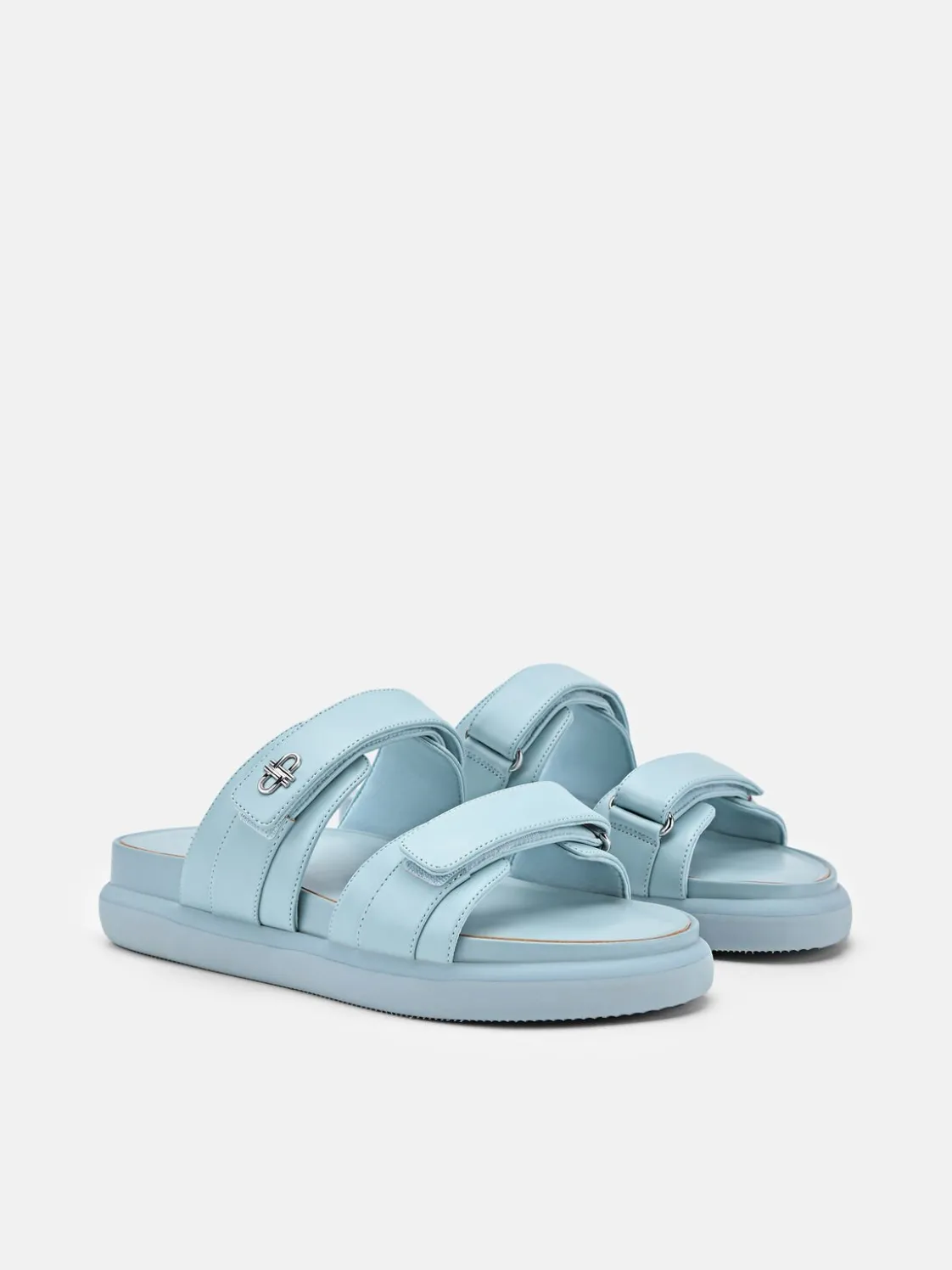 Velcro Slip-On Sandals - Aqua