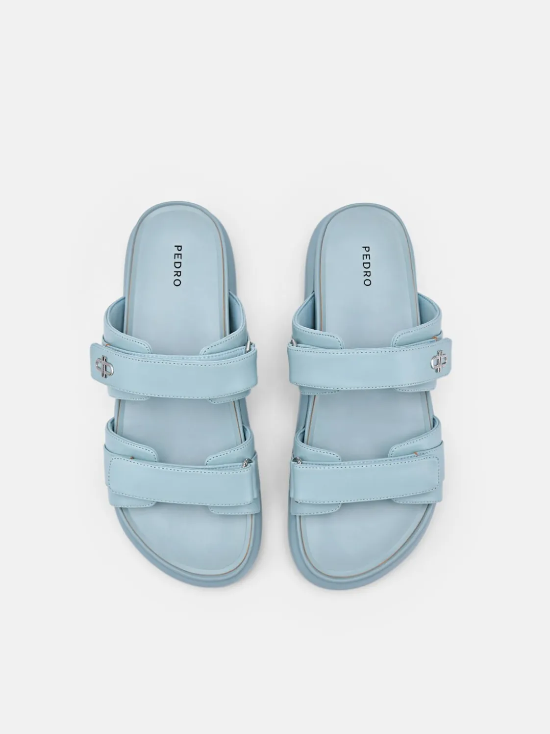 Velcro Slip-On Sandals - Aqua