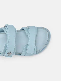 Velcro Slip-On Sandals - Aqua