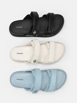 Velcro Slip-On Sandals - Black