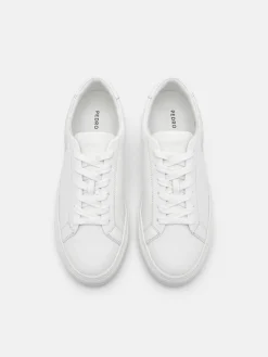 Women's Leather Sneakers - White