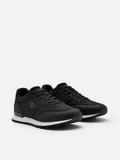Women's Track Nylon Sneakers - Black