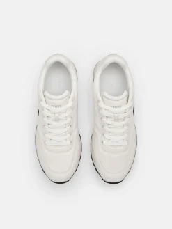 Women's Track Nylon Sneakers - White