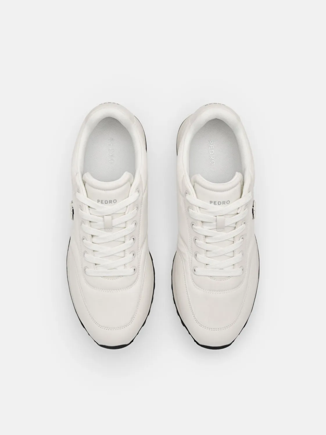 Women's Track Nylon Sneakers - White