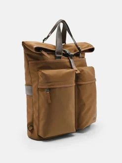 Woven Backpack - Cognac