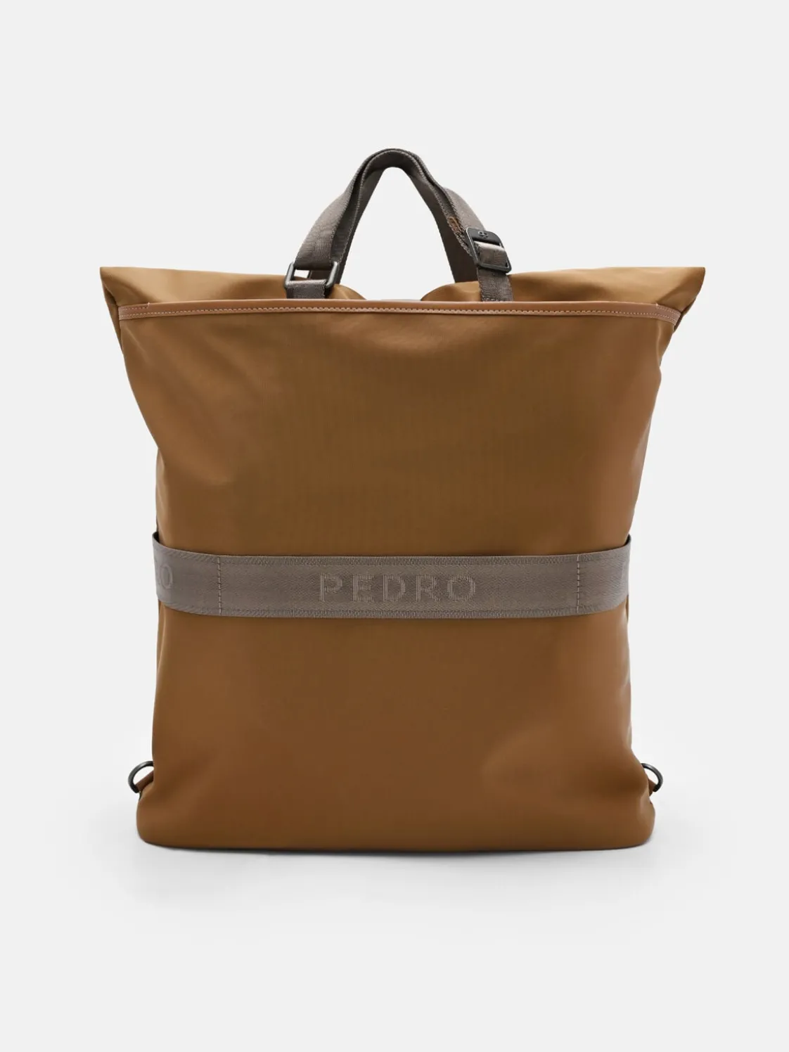 Woven Backpack - Cognac