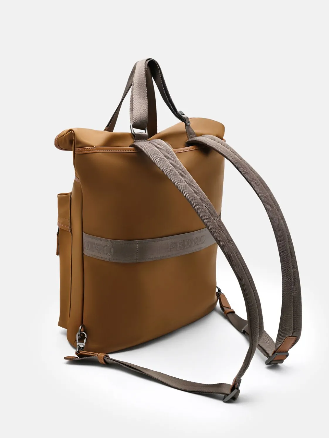 Woven Backpack - Cognac