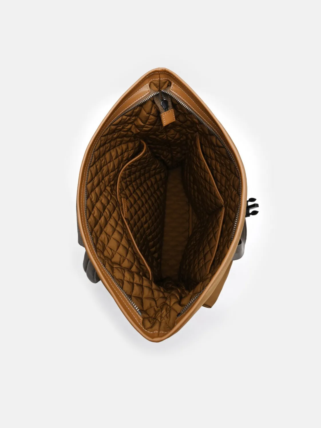 Woven Backpack - Cognac