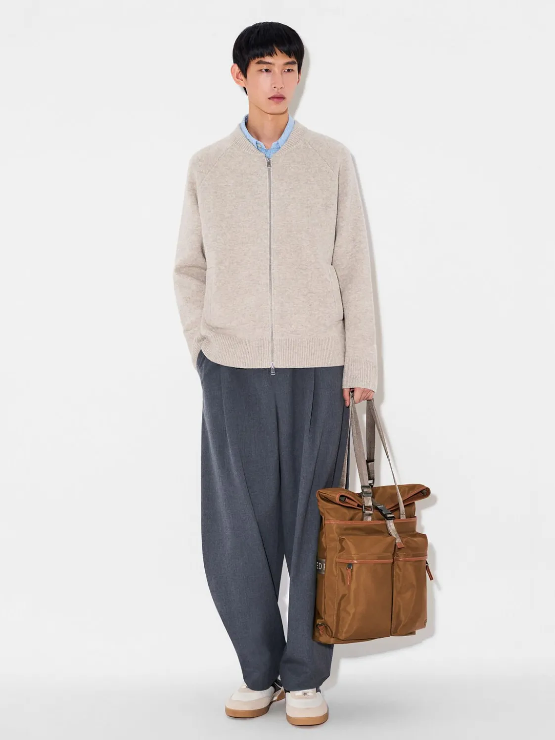 Woven Backpack - Cognac