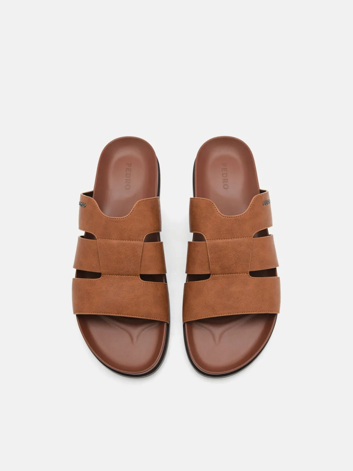 Woven Slide Sandals - Camel