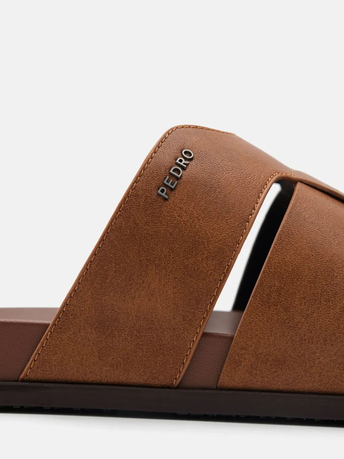 Woven Slide Sandals - Camel