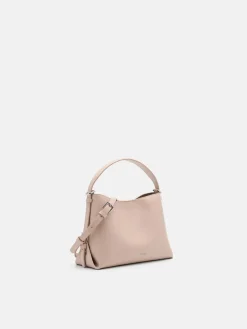 Wrinkled Handbag - Nude
