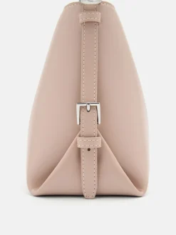 Wrinkled Handbag - Nude