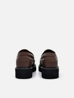 Zoya Leather Boat Shoes - Dark Brown